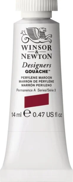 Winsor & Newton Farba gwasz Designers Gouache - - Perylene Maroon, 14 ml