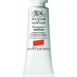 Winsor & Newton Farba gwasz Designers Gouache - - Cadmium Scarlet 14 ml > Farby Gwasze I Tempery
