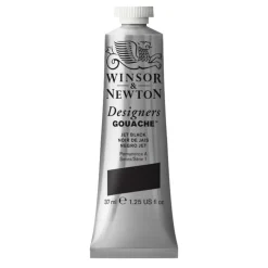 Winsor & Newton Farba gwasz Designers Gouache - - Jet Black, 37 ml