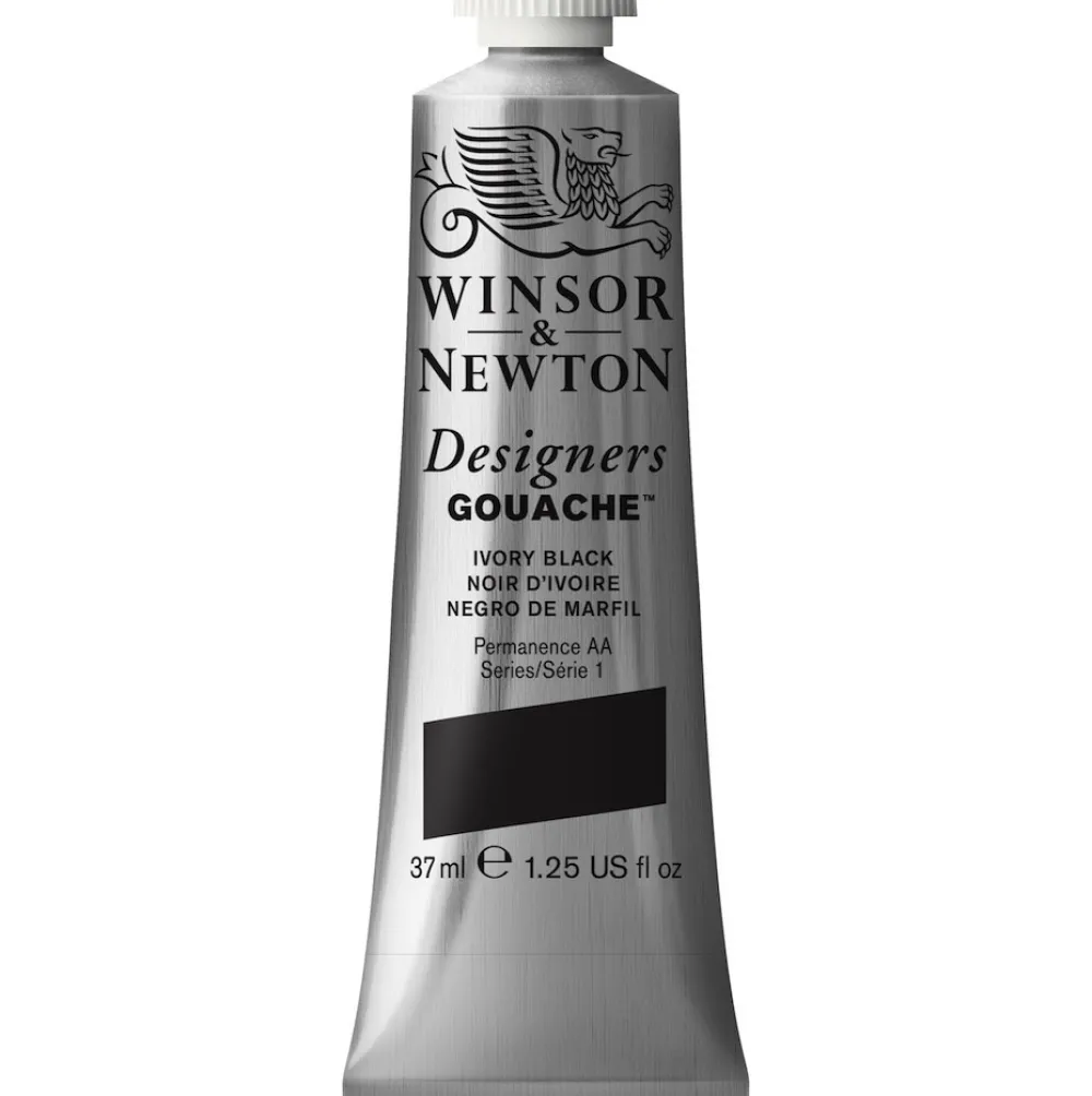 Winsor & Newton Farba gwasz Designers Gouache - - Ivory Black, 37 ml > Farby Gwasze I Tempery