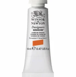 Winsor & Newton Farba gwasz Designers Gouache - - Cadmium Orange, 14 ml