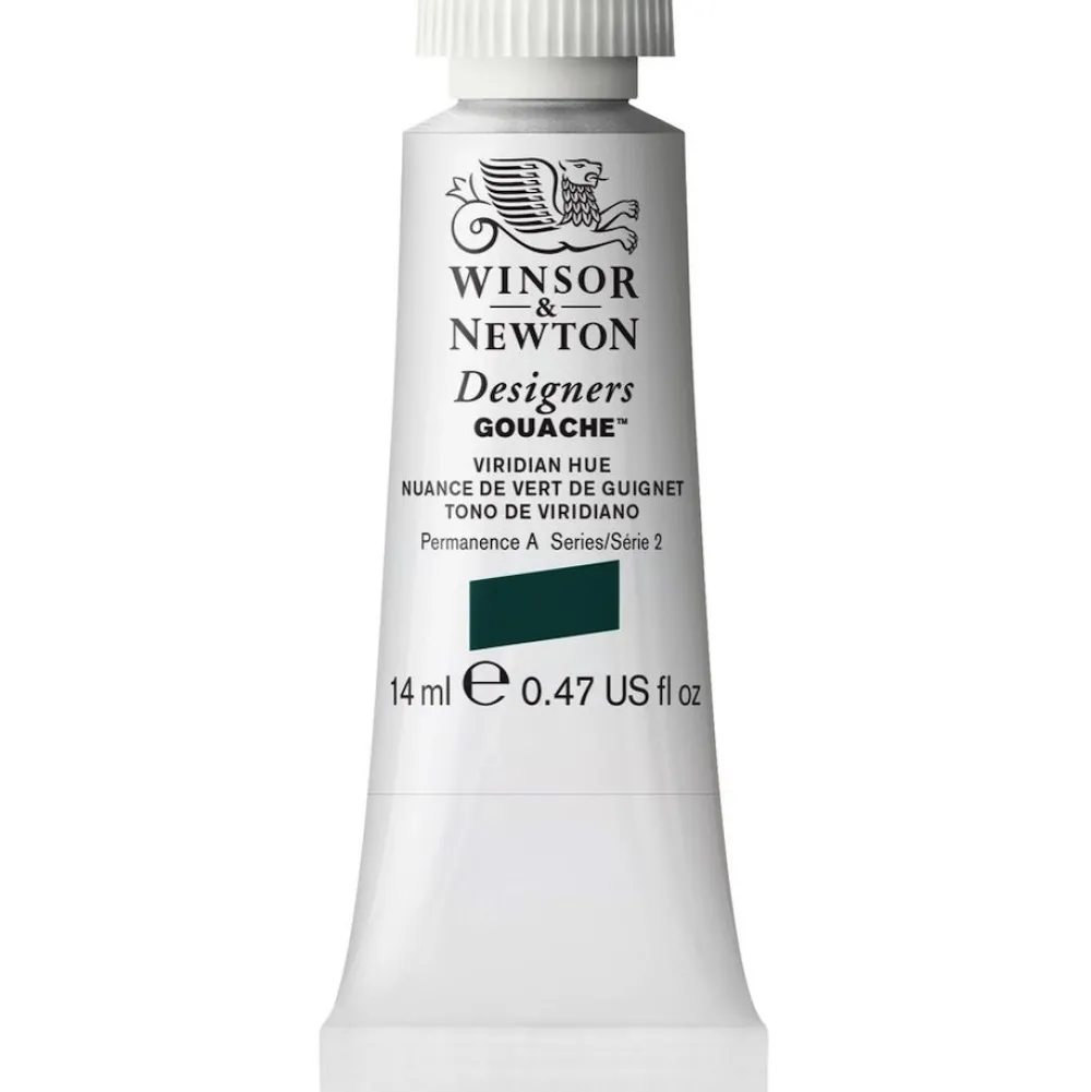 Winsor & Newton Farba gwasz Designers Gouache - - Viridian Hue, 14 ml