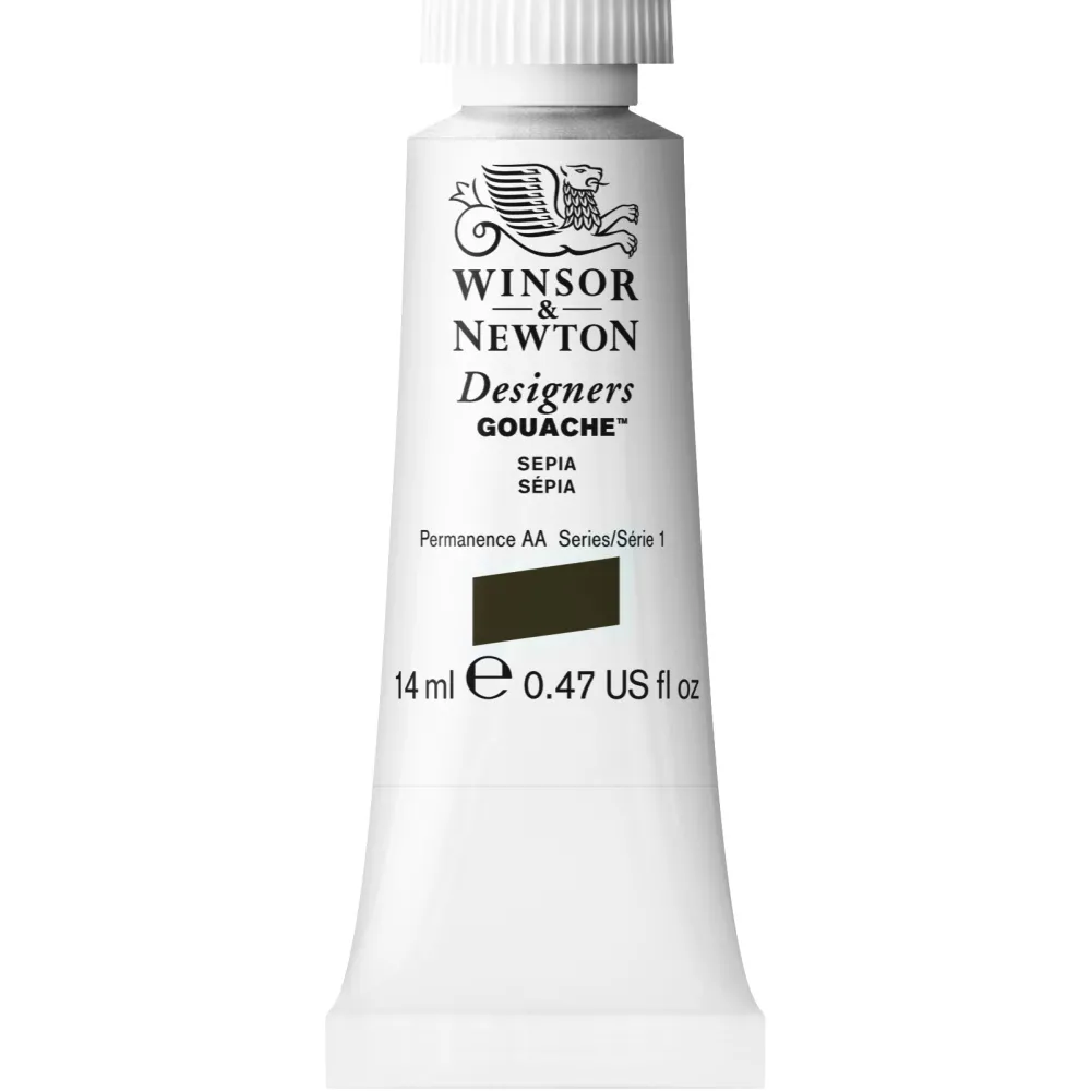 Winsor & Newton Farba gwasz Designers Gouache - - Sepia, 14 ml > Farby Gwasze I Tempery