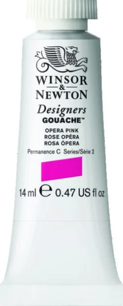 Winsor & Newton Farba gwasz Designers Gouache - - Opera Pink, 14 ml