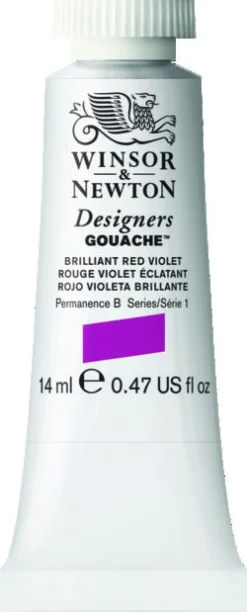 Winsor & Newton Farba gwasz Designers Gouache - - Brilliant Red Violet, 14 ml
