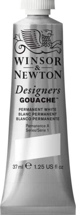Winsor & Newton Farba gwasz Designers Gouache - - Permanent White, 37 ml