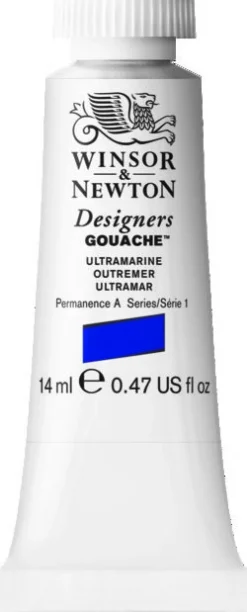 Winsor & Newton Farba gwasz Designers Gouache - - Ultramarine, 14 ml
