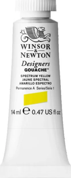 Winsor & Newton Farba gwasz Designers Gouache - - Permanent Green Middle, 14 ml > Farby Gwasze I Tempery