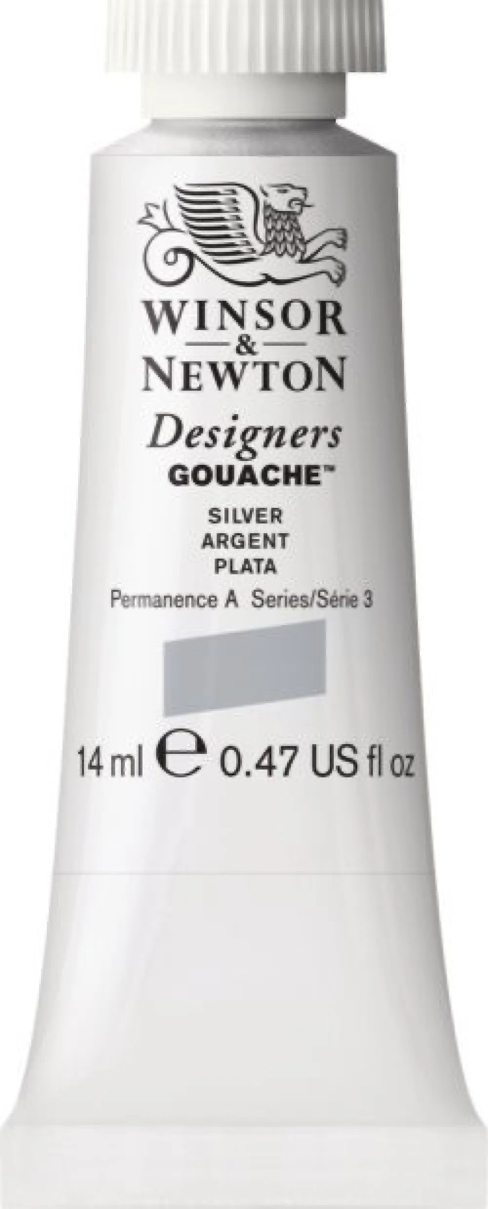 Winsor & Newton Farba gwasz Designers Gouache - - Silver, 14 ml
