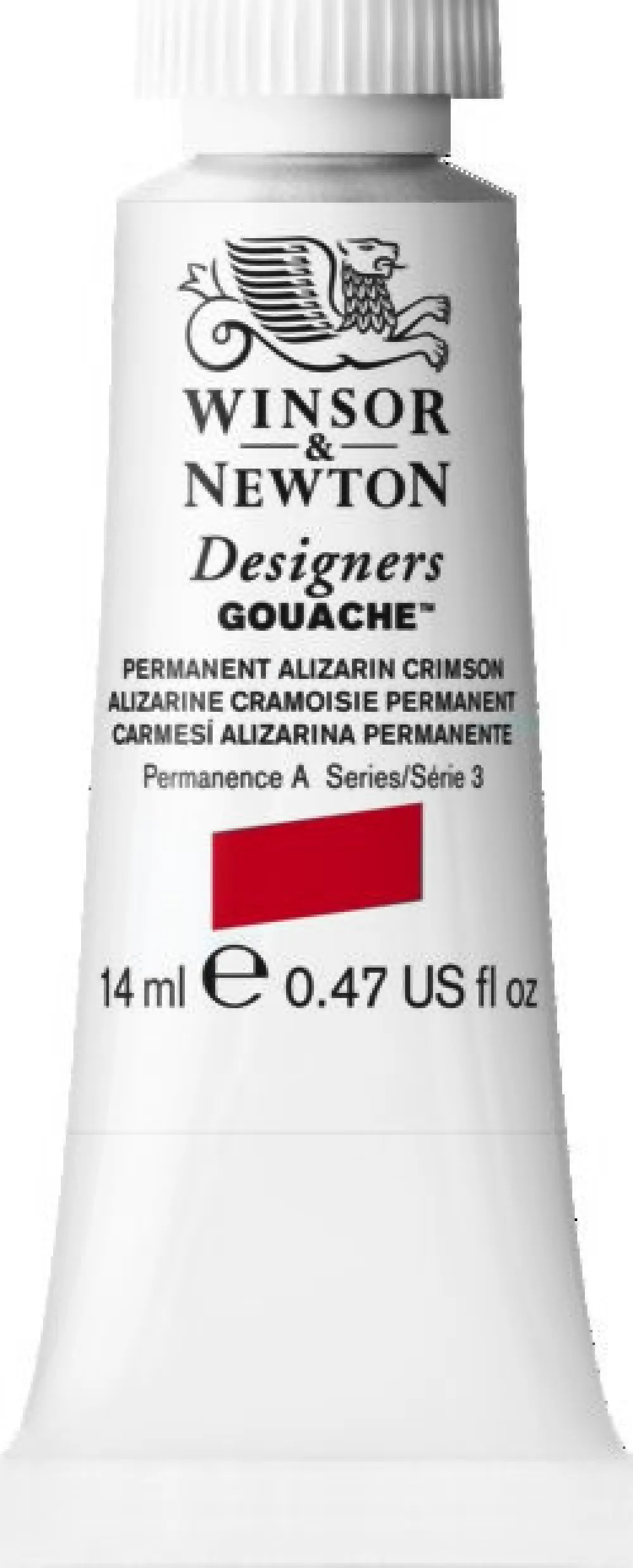 Winsor & Newton Farba gwasz Designers Gouache - - Permanent Alizarine Crimson, 14 ml