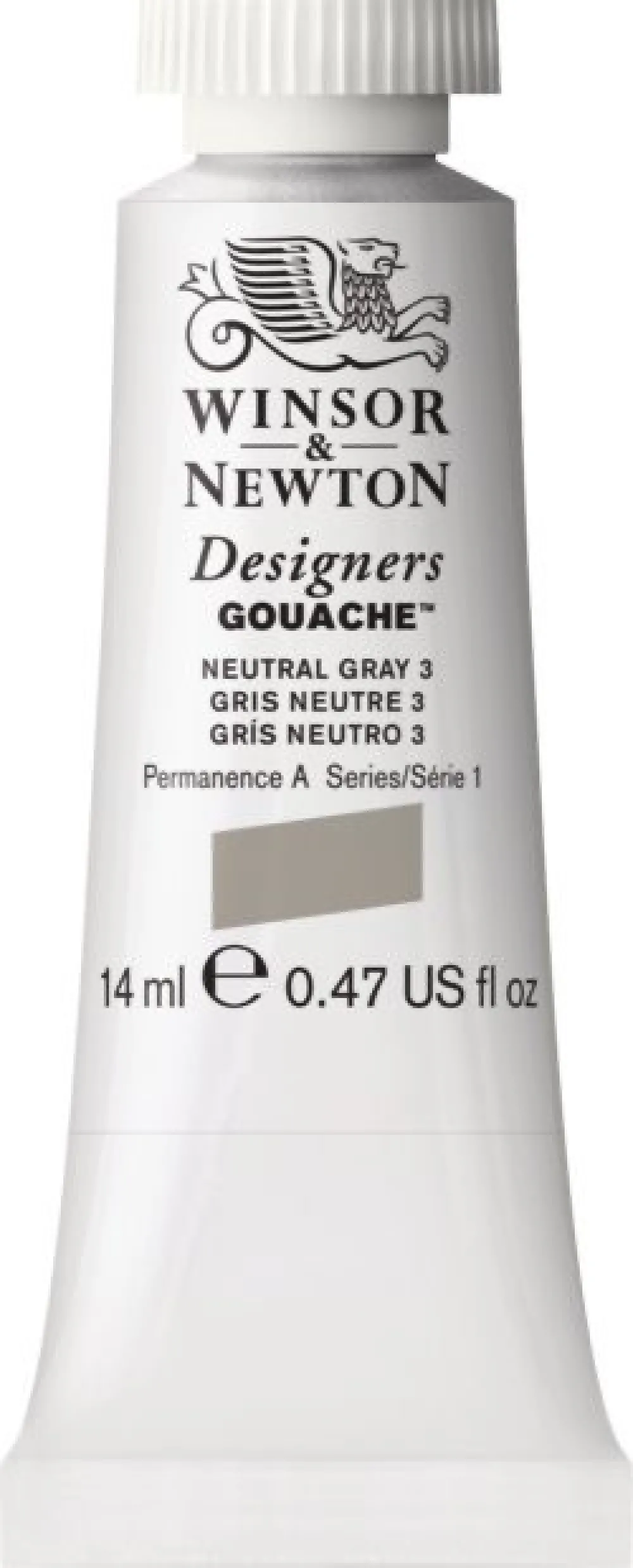 Winsor & Newton Farba gwasz Designers Gouache - - Neutral Grey 3, 14 ml