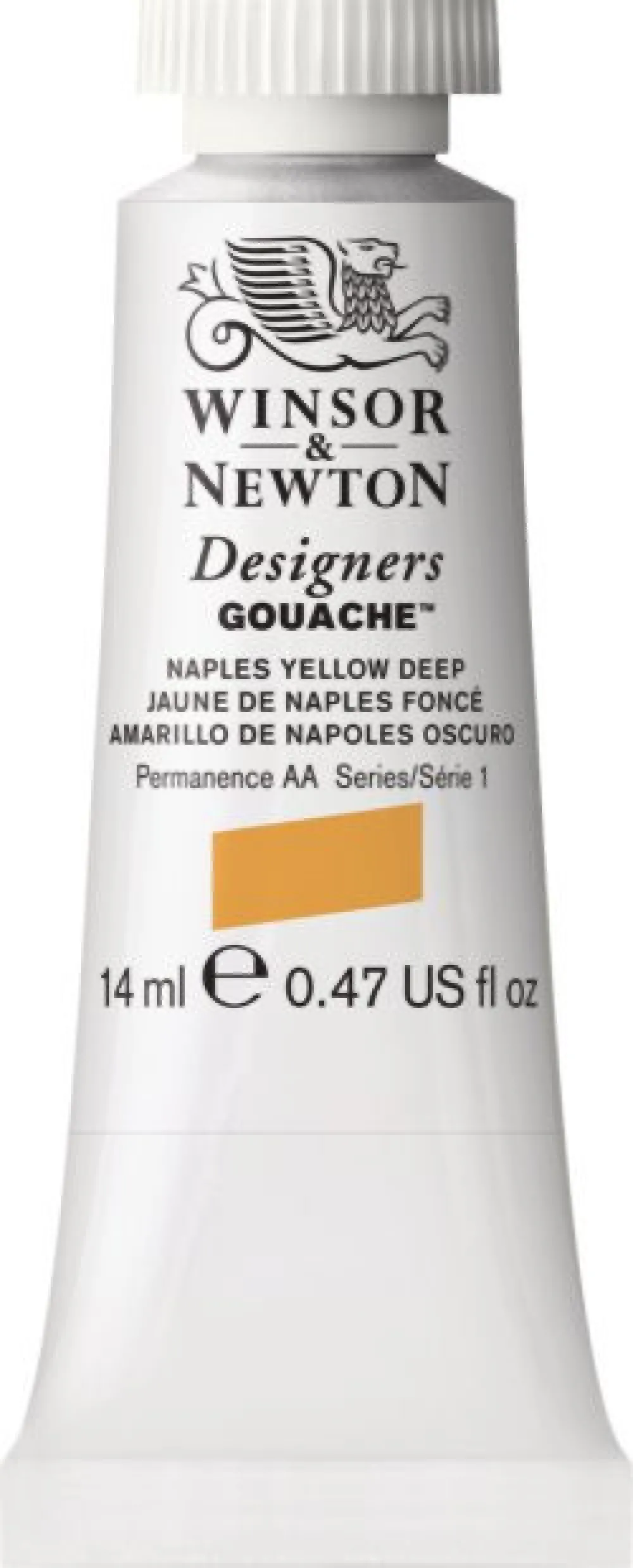 Winsor & Newton Farba gwasz Designers Gouache - - Naples Yellow, 14 ml > Farby Gwasze I Tempery