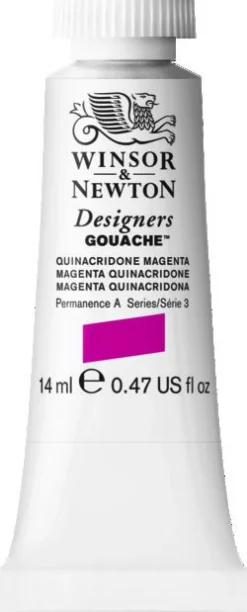 Winsor & Newton Farba gwasz Designers Gouache - - Magenta Quinacridone, 14 ml