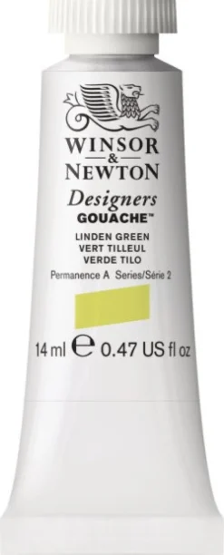 Winsor & Newton Farba gwasz Designers Gouache - - Linden Green, 14 ml