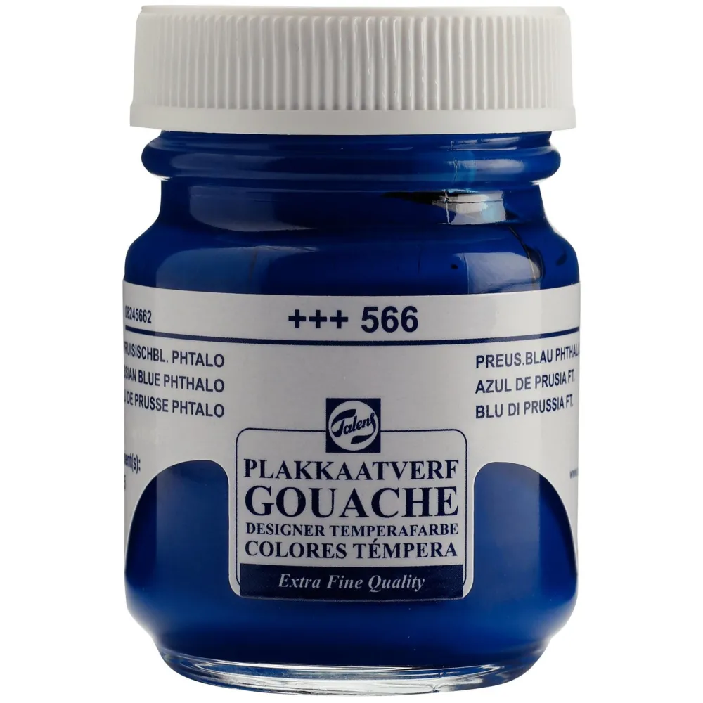 Talens Farba gwasz Gouache Extra Fine - - Prussian Blue Phthalo, 50 ml