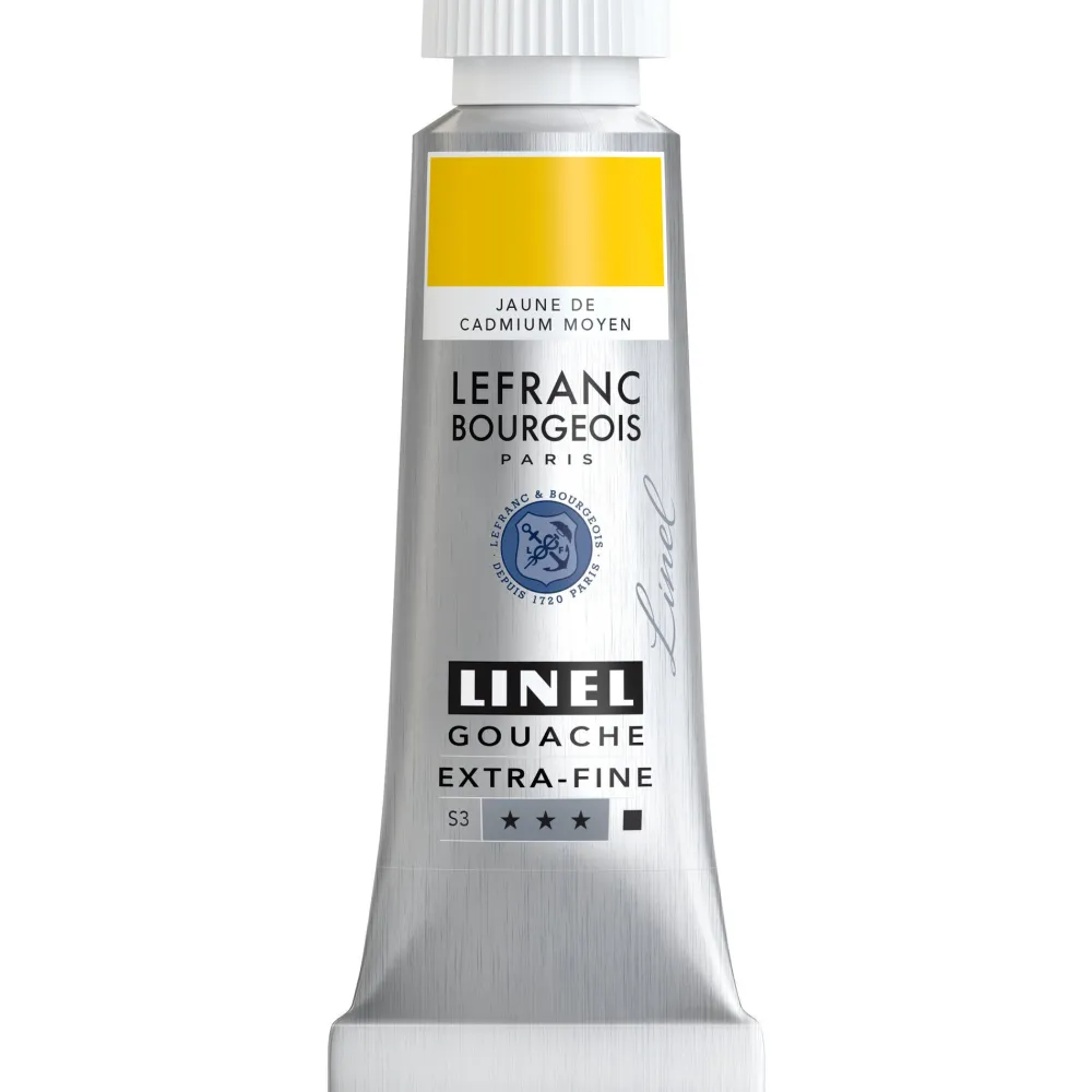 Lefranc & Bourgeois Farba gwasz Linel - - Cadmium Yellow Medium 14 ml