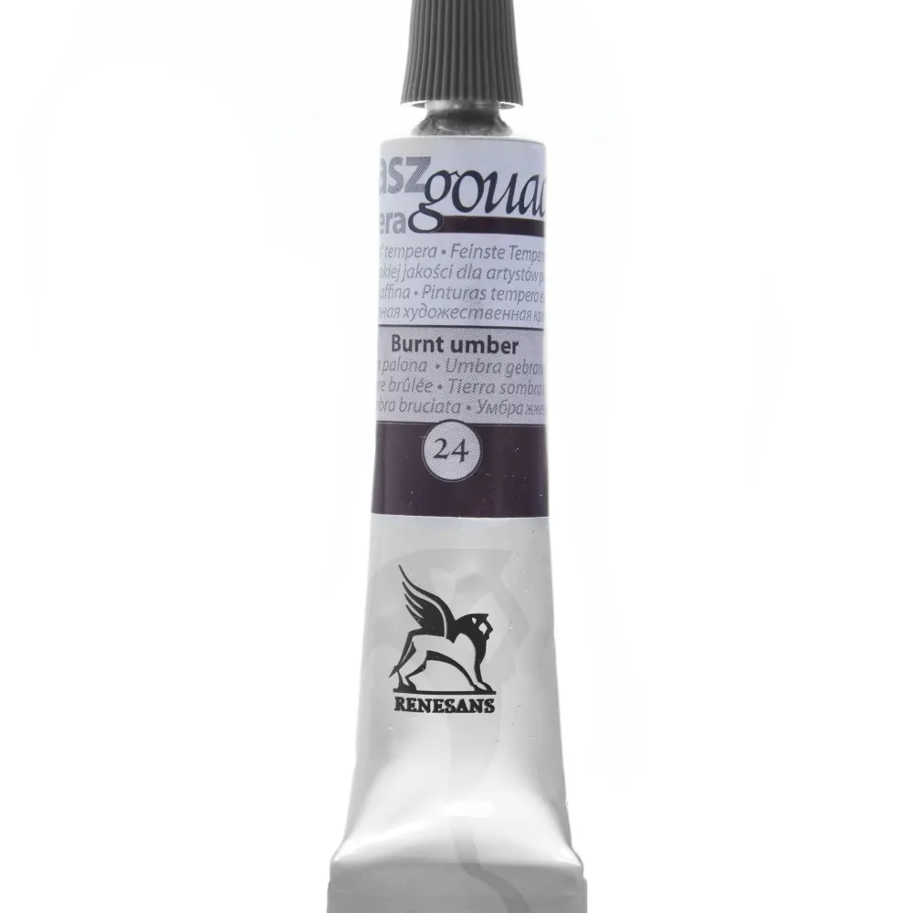 Renesans Farba gwasz - - 24, burnt umber, 20 ml