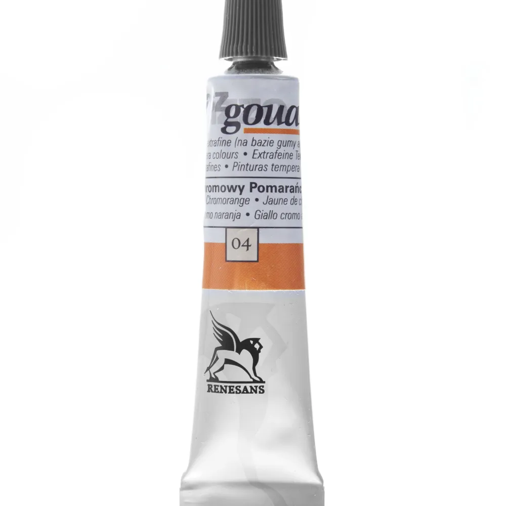 Renesans Farba gwasz - - 04, chrome orange, 20 ml > Farby Gwasze I Tempery