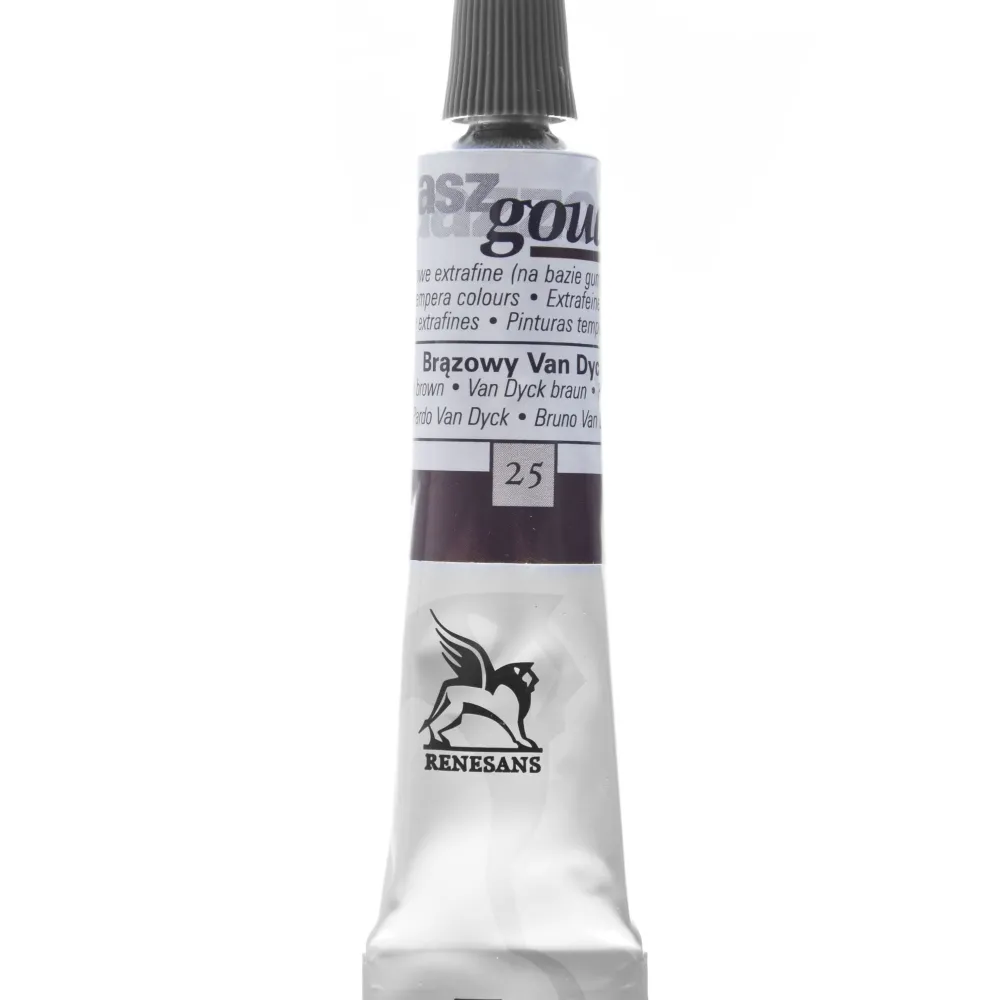 Renesans Farba gwasz - - 25, Van Dyck brown, 20 ml > Farby Gwasze I Tempery