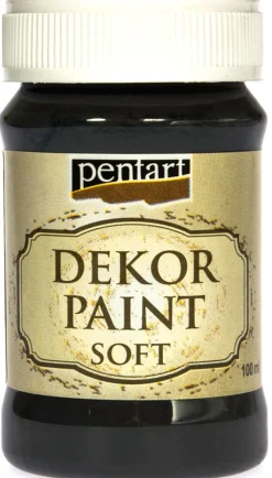 Pentart Farba kredowa - - czarna, 100 ml