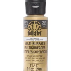 FolkArt Farba metaliczna Multi-Surface - - 14K Gold, 59 ml > Farby Akrylowe|Farby Dekoracyjne