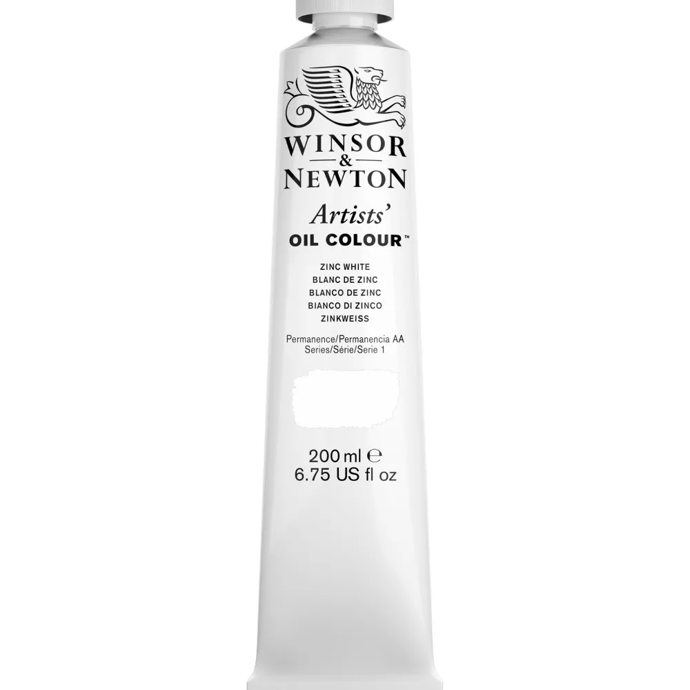 Winsor & Newton Farba olejna Artists' Oil Colour - - Zinc White 200 ml