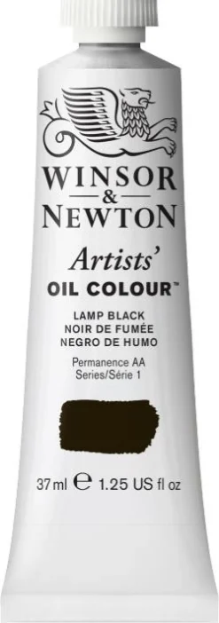 Winsor & Newton Farba olejna Artists' Oil Colour - - Lamp Black, 37 ml ><noscript><img width=