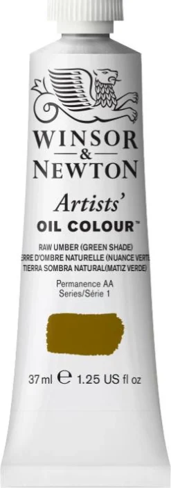 Winsor & Newton Farba olejna Artists' Oil Colour - - Raw Umber Green Shade, 37 ml