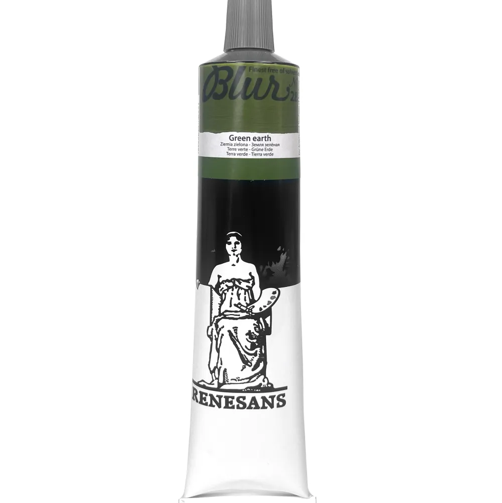 Renesans Farba olejna Blur - - 28, green earth, 200 ml > Farby Olejne