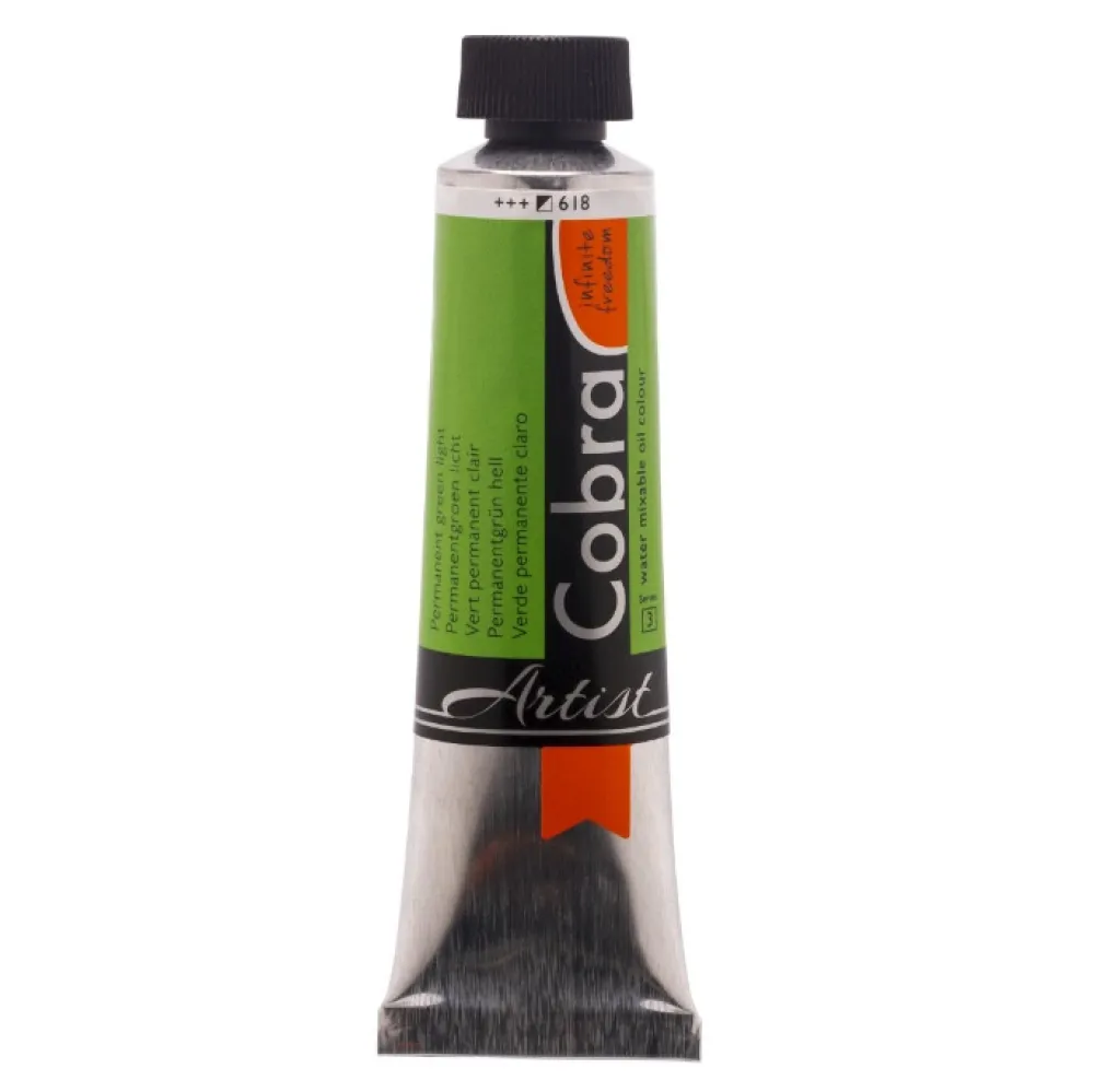 Cobra Farba olejna Artist - - 618, Permanent Green Light, 40 ml