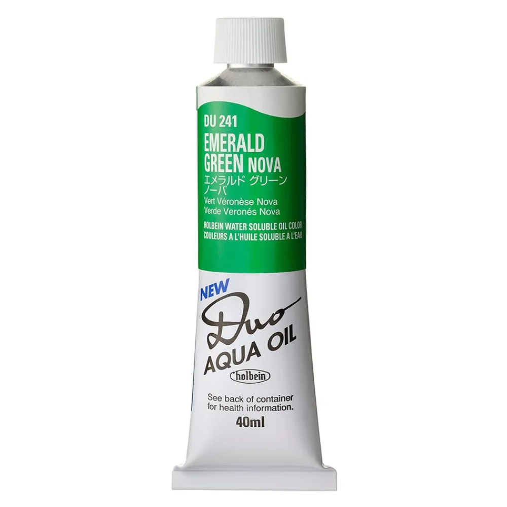 Holbein Farba olejna Duo Aqua Oil - - 241, Emerald Green Nova, 40 ml