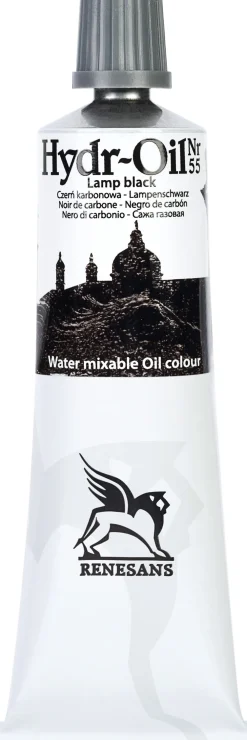 Renesans Farba olejna Hydr-Oil - - 55, lamp black, 60 ml > Farby Olejne Wodorozcieńczalne