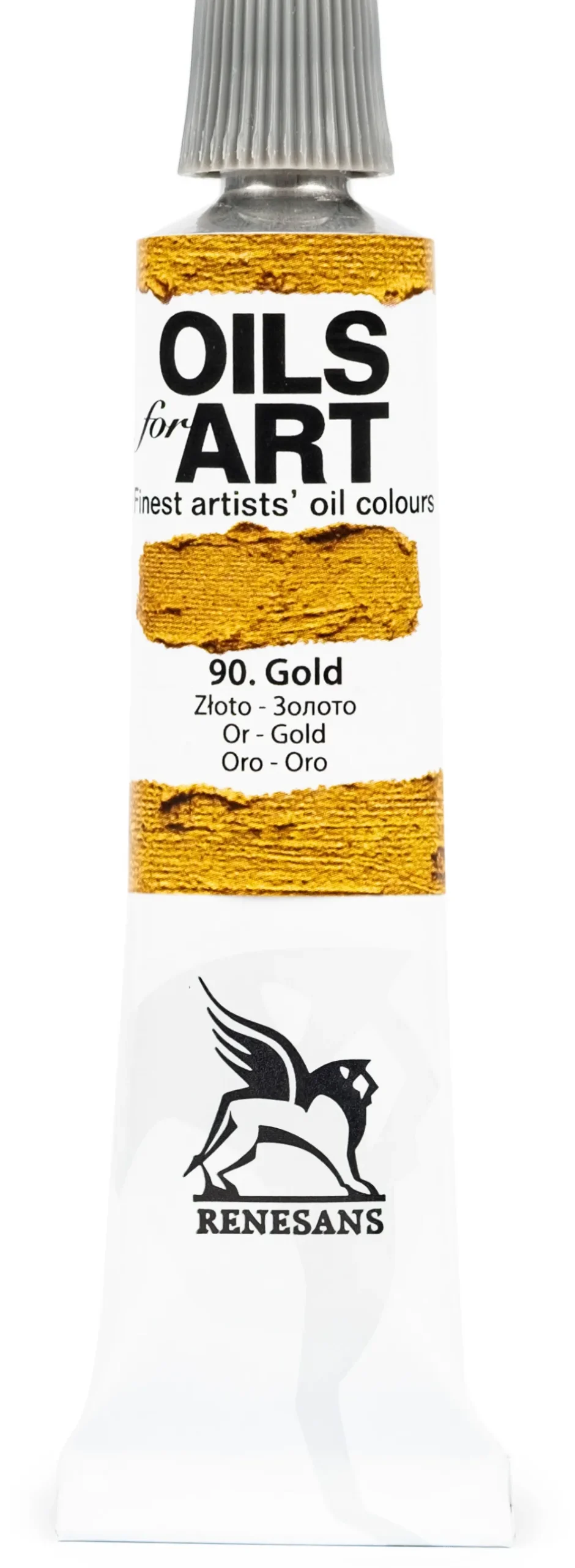 Renesans Farba olejna metaliczna Olej for Art - - 90, złoto, 20 ml > Farby Olejne