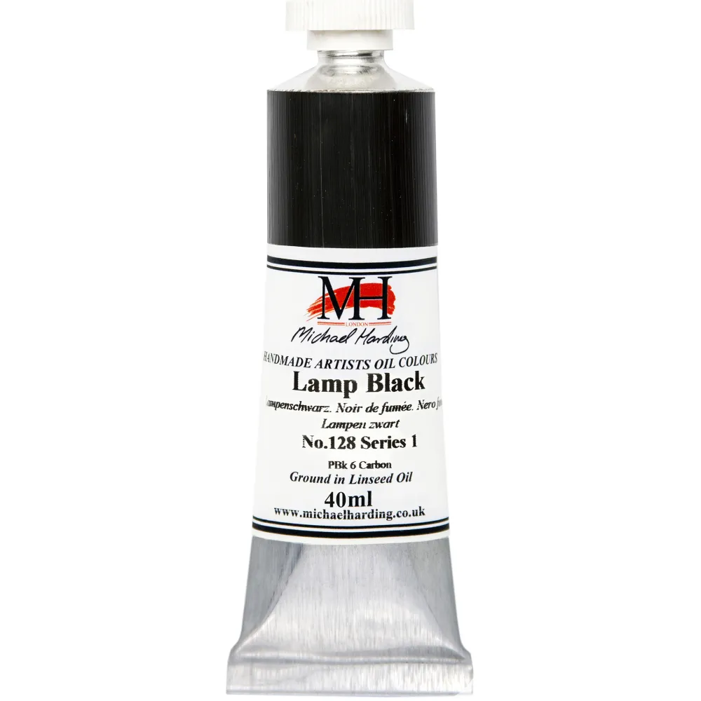 Michael Harding Farba olejna - - 128, Lamp Black, 40 ml