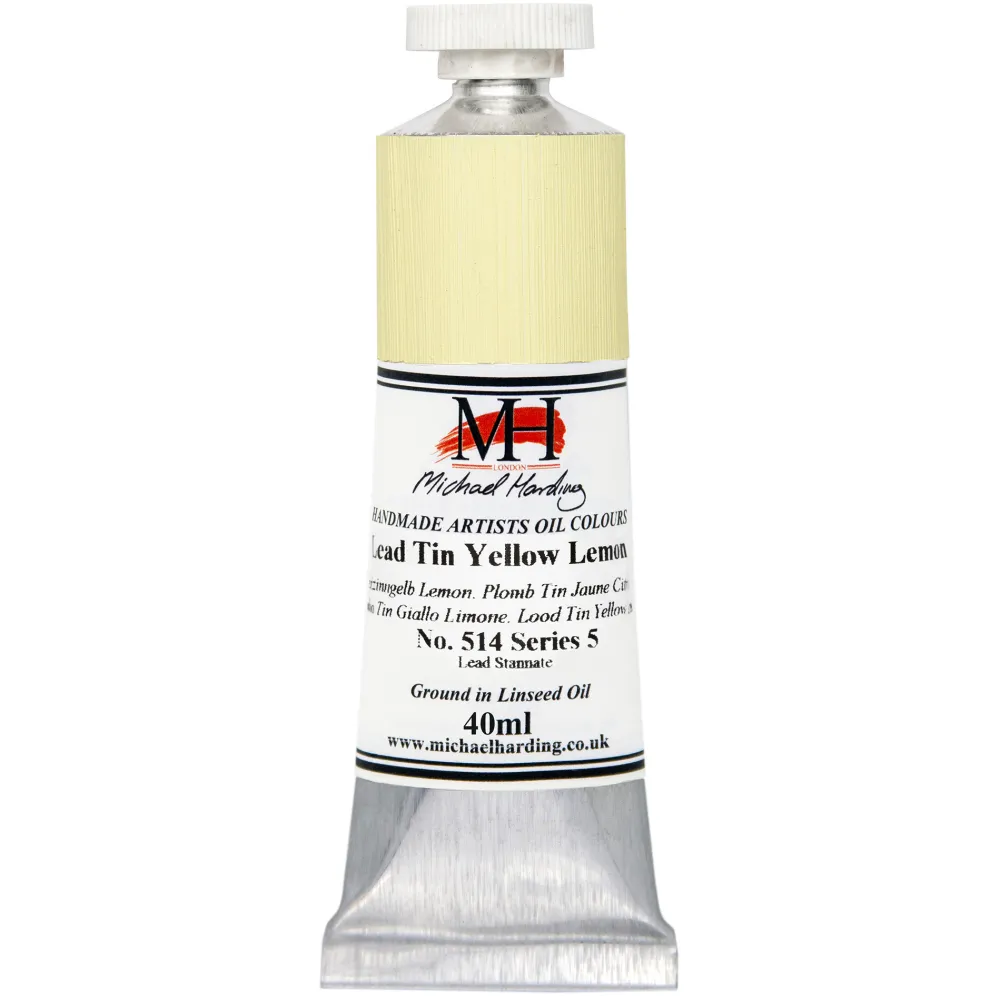Michael Harding Farba olejna - - 514, Lead Tin Yellow Lemon, 40 ml