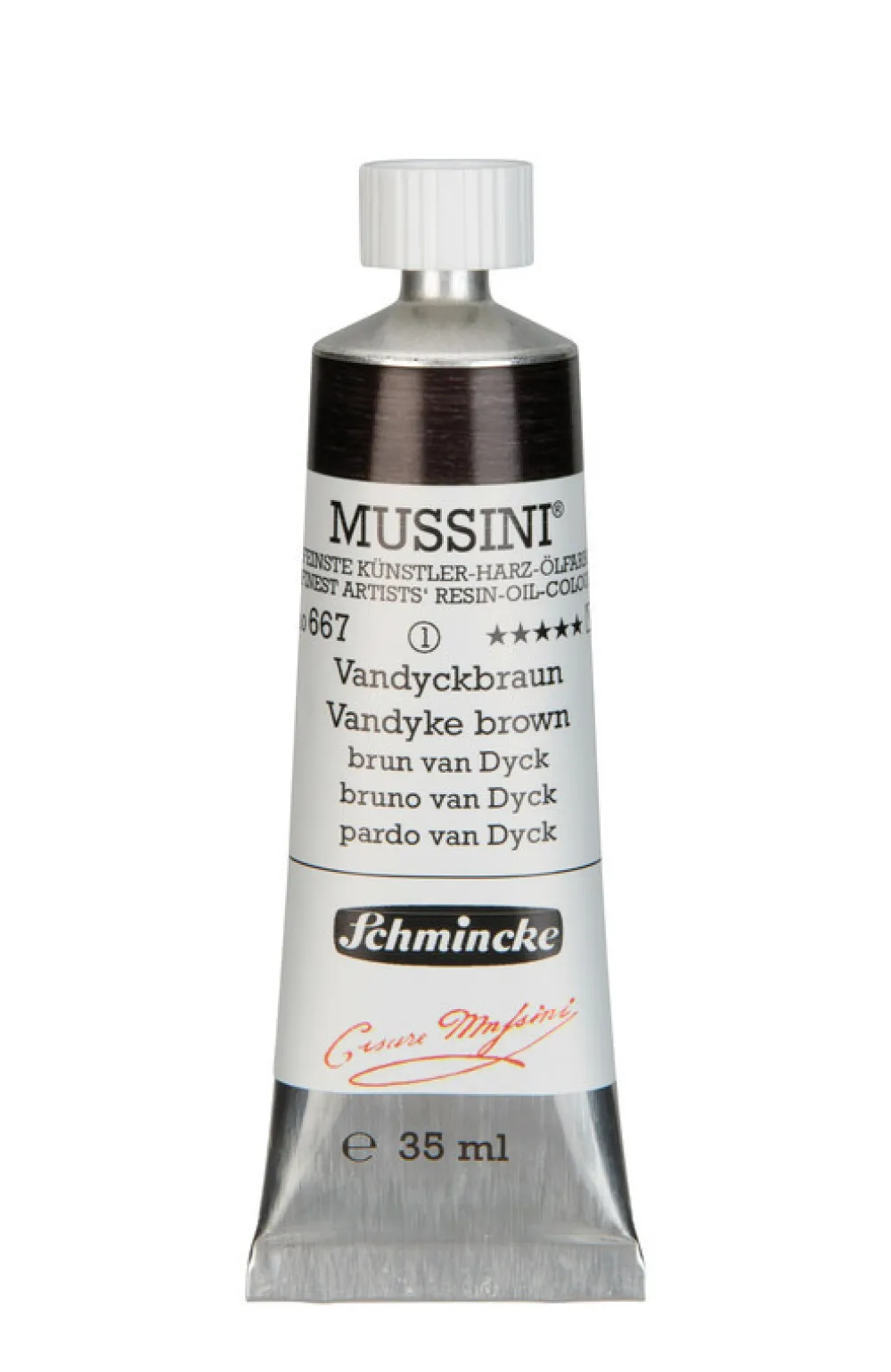 Schmincke Farba olejna Mussini - - 667, Vandyke Brown, 35 ml