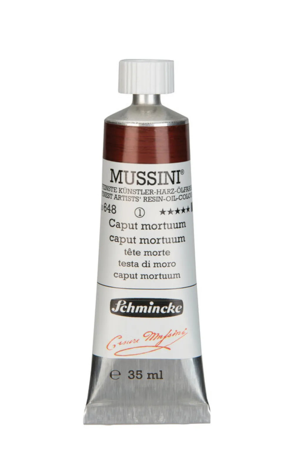 Schmincke Farba olejna Mussini - - 648, Caput Mortuum, 35 ml