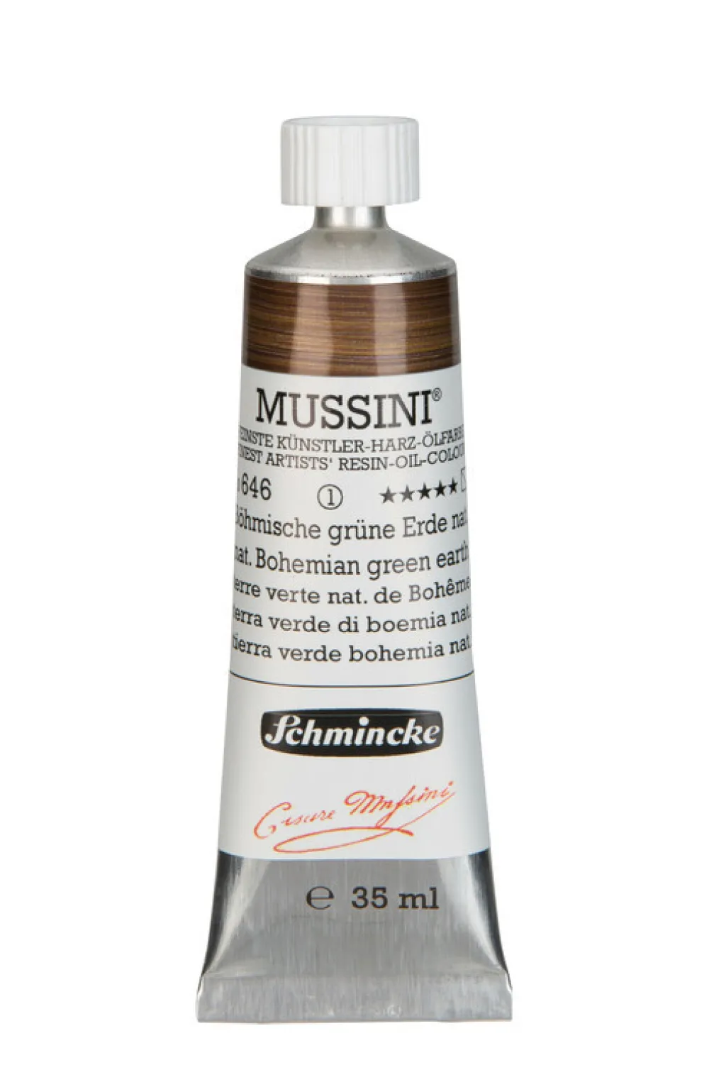 Schmincke Farba olejna Mussini - - 646, Natural Bohemian Green Earth, 35 ml