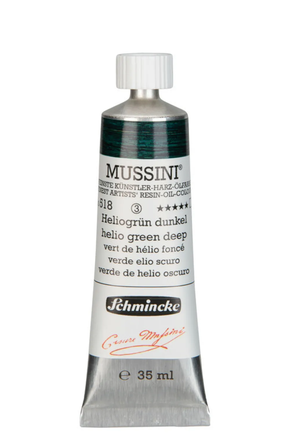 Schmincke Farba olejna Mussini - - 518, Helio Green Deep, 35 ml