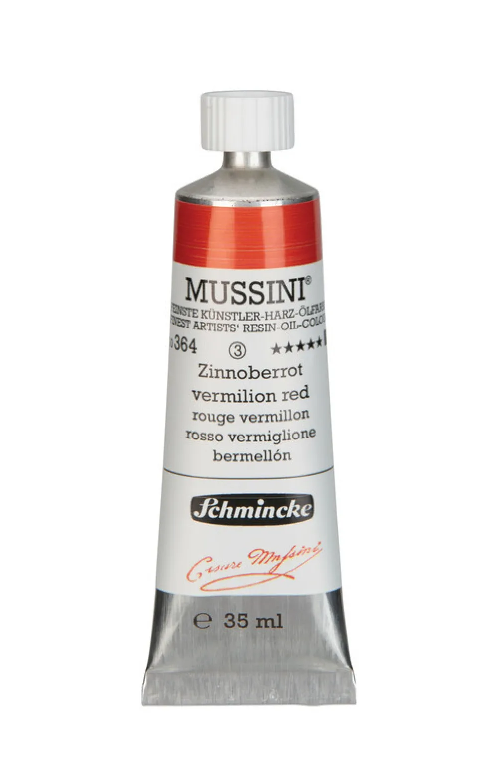 Schmincke Farba olejna Mussini - - 364, Vermilion Red, 35 ml