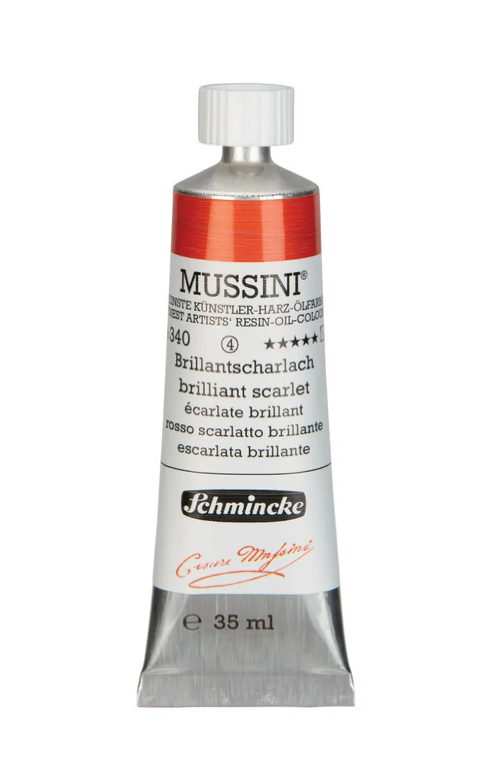 Schmincke Farba olejna Mussini - - 340, Brilliant Scarlett, 35 ml
