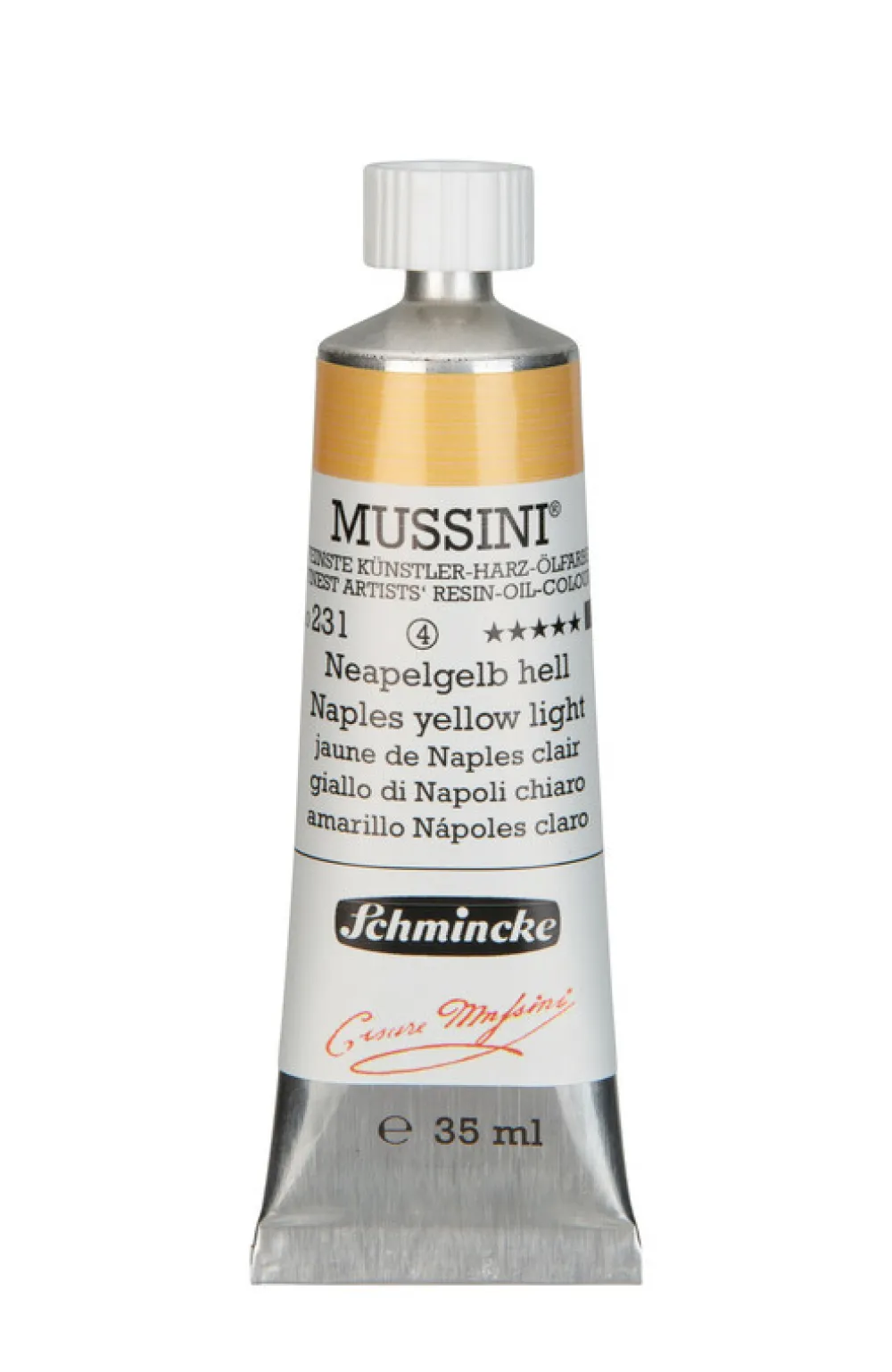 Schmincke Farba olejna Mussini - - 231, Naples Yellow Light, 35 ml