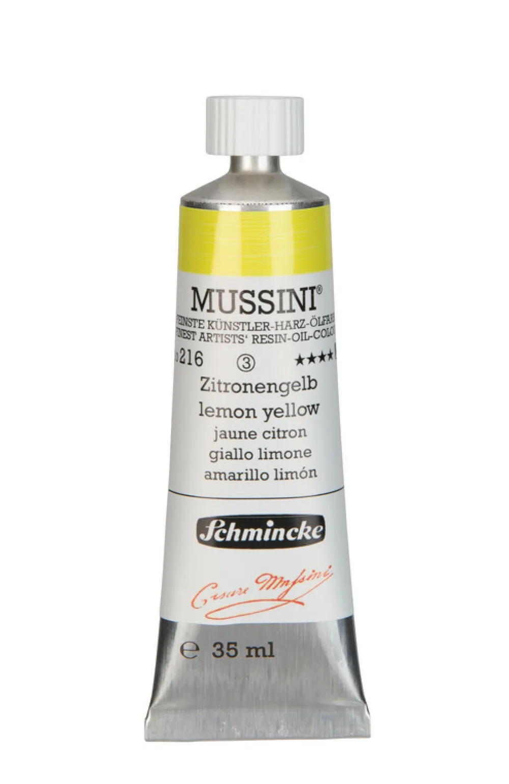 Schmincke Farba olejna Mussini - - 216, Lemon Yellow, 35 ml