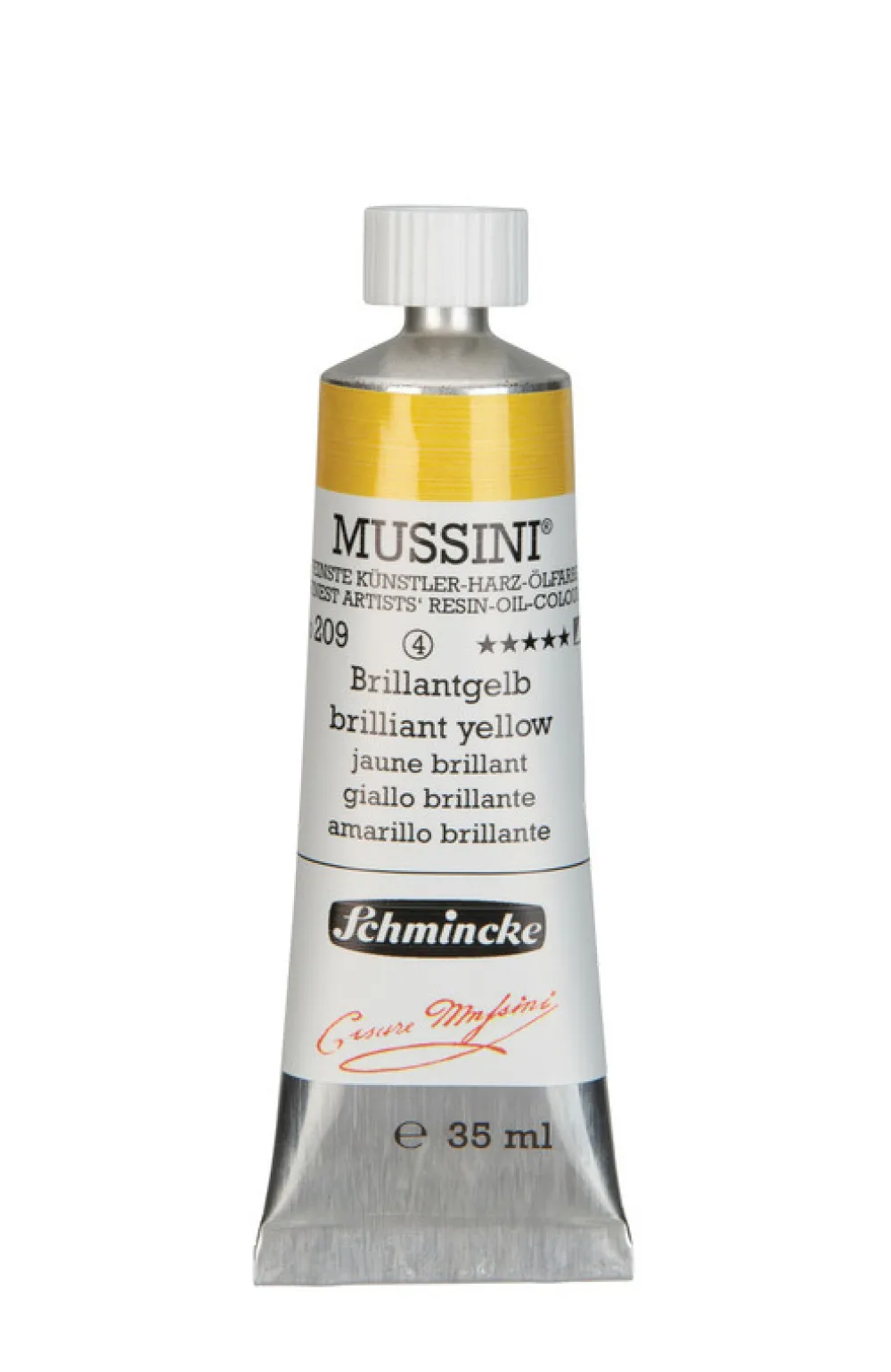Schmincke Farba olejna Mussini - - 209, Brilliant Yellow, 35 ml