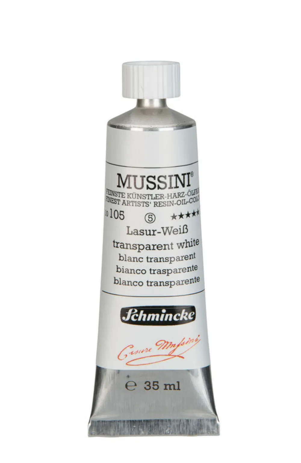 Schmincke Farba olejna Mussini - - 105, Transparent White, 35 ml