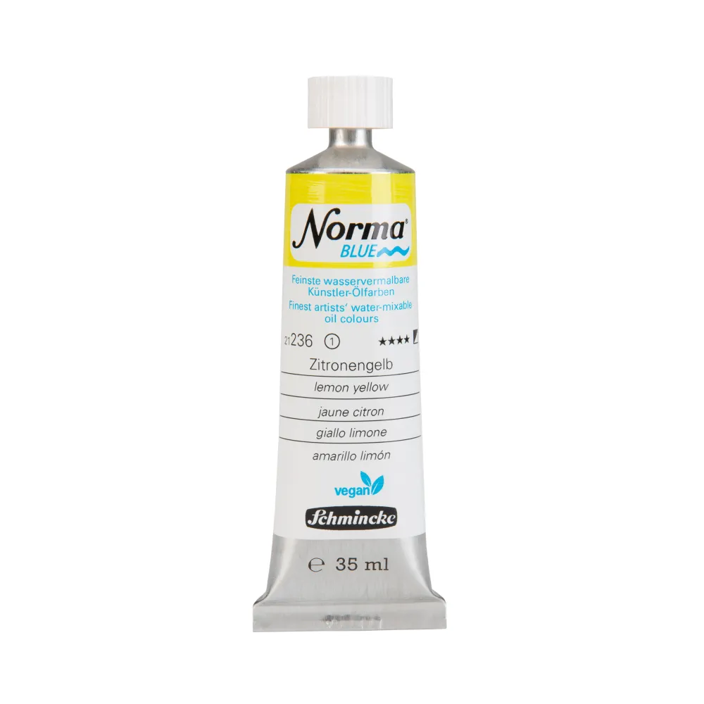 Schmincke Farba olejna Norma Blue - - 236, Lemon Yellow, 35 ml > Farby Olejne|Farby Olejne Wodorozcieńczalne