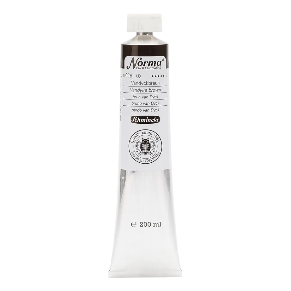 Schmincke Farba olejna Norma Professional - - 704, Ivory Black, 200 ml > Farby Olejne