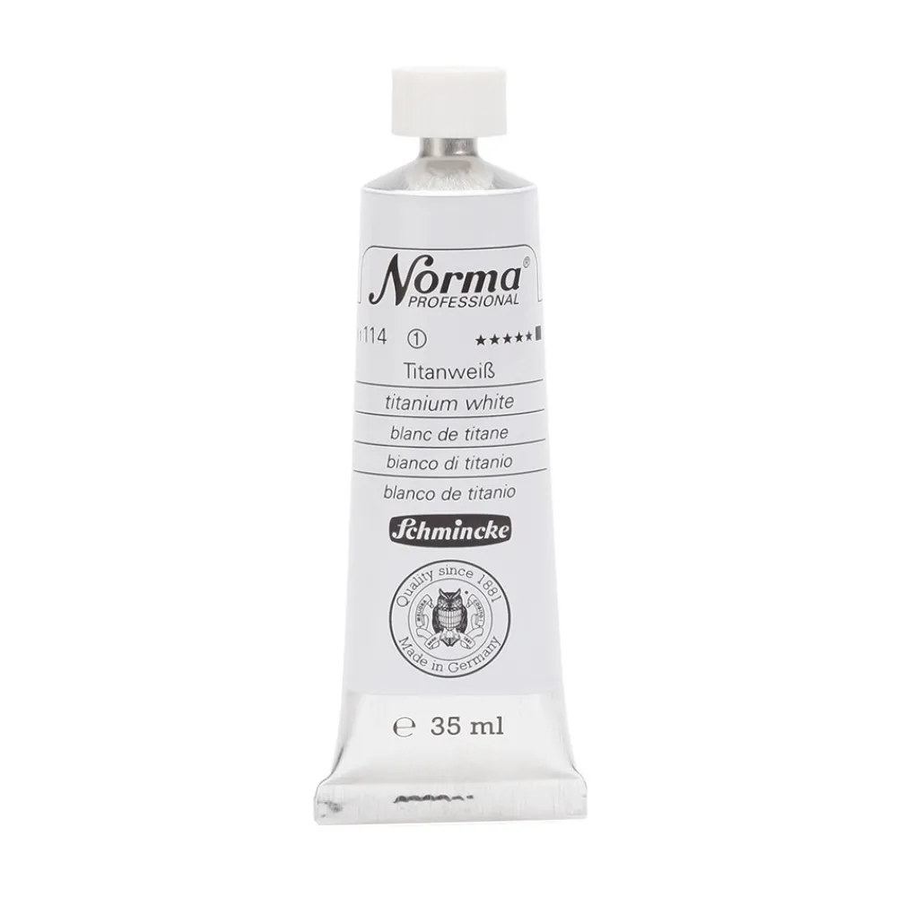 Schmincke Farba olejna Norma Professional - - 114, Titanium White, 35 ml