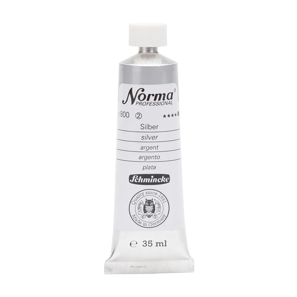 Schmincke Farba olejna Norma Professional - - 800, Silver, 35 ml