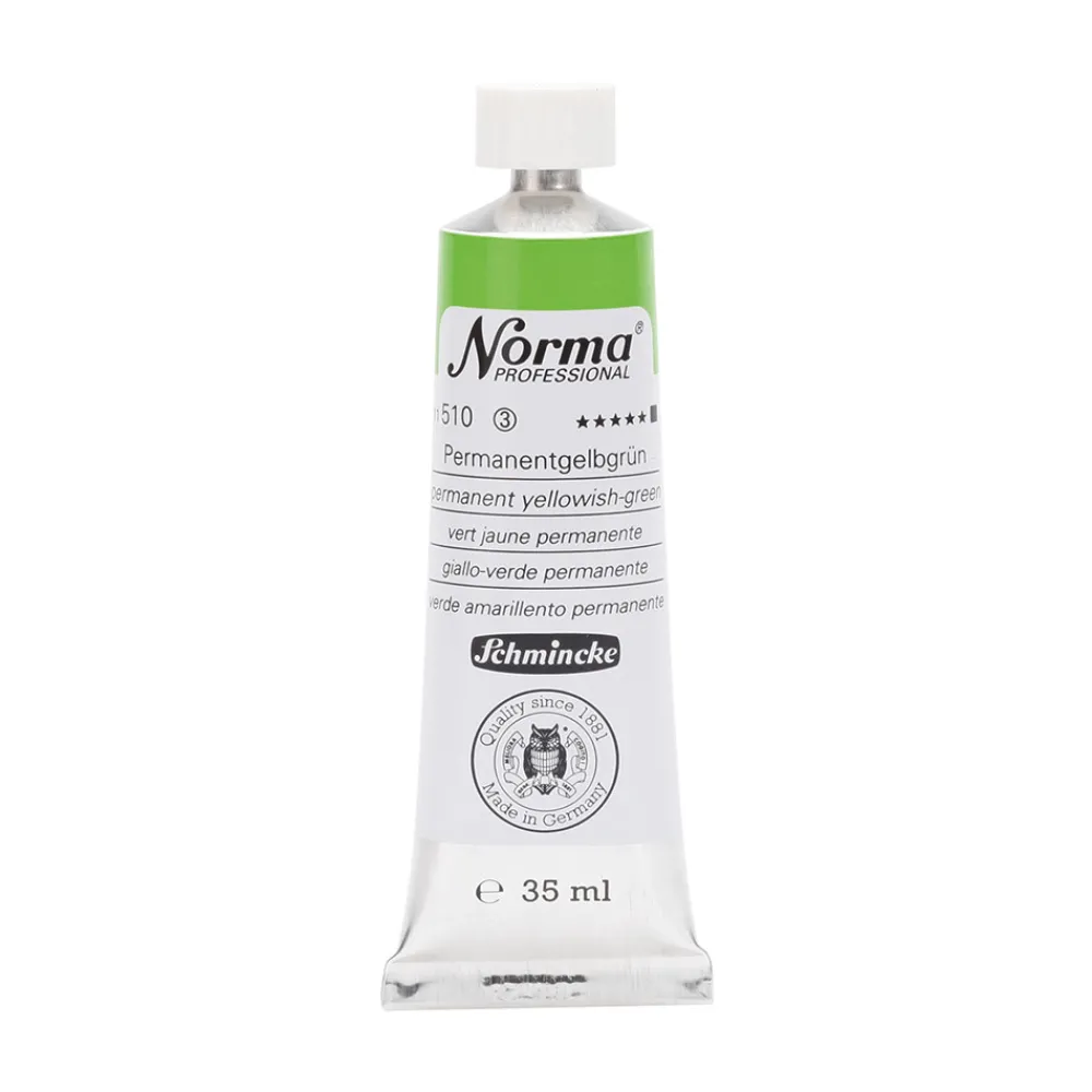 Schmincke Farba olejna Norma Professional - - 510, Permanent Yellowish-Green, 35 ml > Farby Olejne